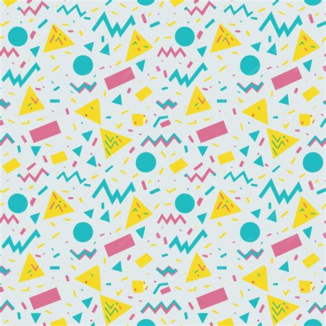 Download Premium Memphis Seamless Pattern PSD Cricut SVG DXF Files