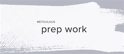 Prep Work is Key to a Flawless Finish