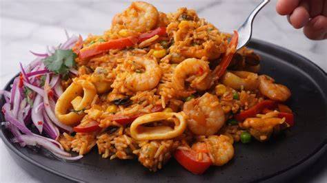Preparar Arroz Con Mariscos Peruano