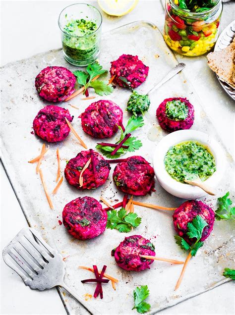 Preparation of beetroot kebab
