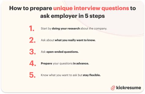 Prepare good questions