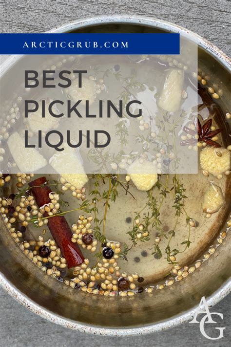 Prepare the pickling liquid