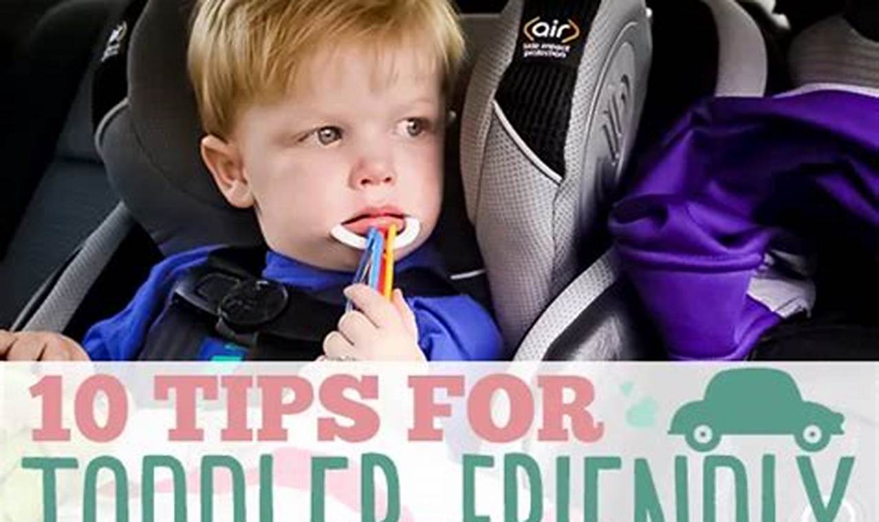 Preparing the car for a toddler-friendly road trip