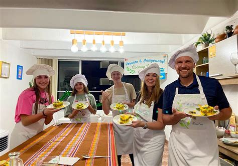 Preparing Food in Peruvian Cooking Class