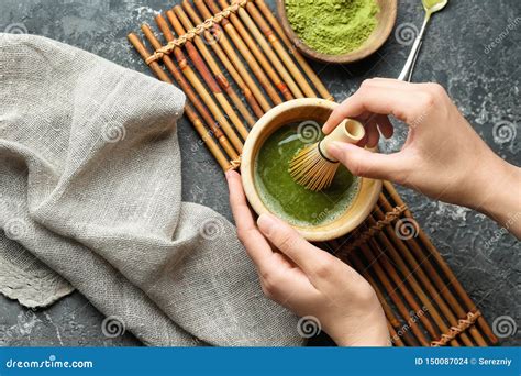 Preparing Matcha Tea