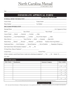 Preparing for Immediate Approval