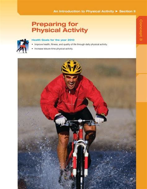 Preparing for Physical Activity