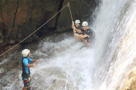 Preparing for Waterfall Abseiling