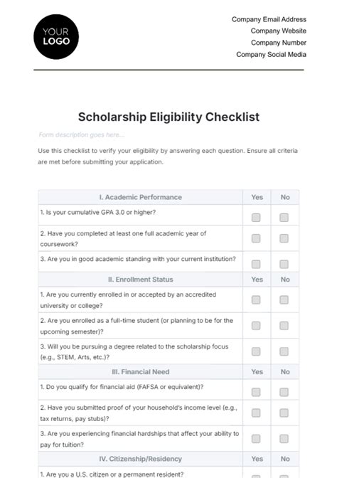 Preparing for Your Application: Eligibility Checklist