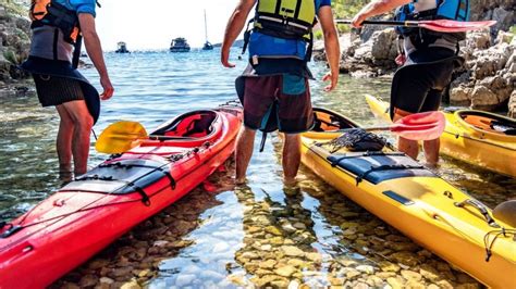 Preparing for kayaking