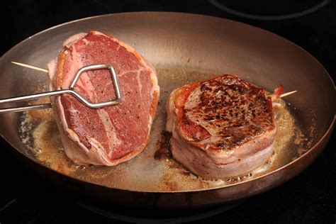 Preparing the Bacon Steaks