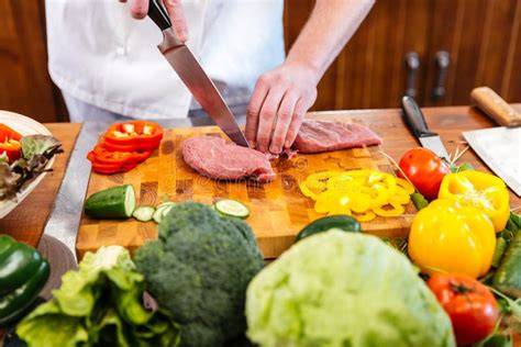Preparing the Vegetables and Meat