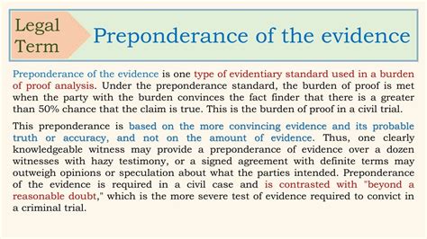 The Definitive Guide to Preponderance of the Evidence: Unraveling its Meaning and Significance in Legal Proceedings