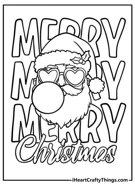 Preppy Christmas Coloring Pages