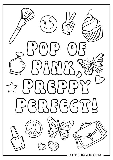 Preppy Color Pages