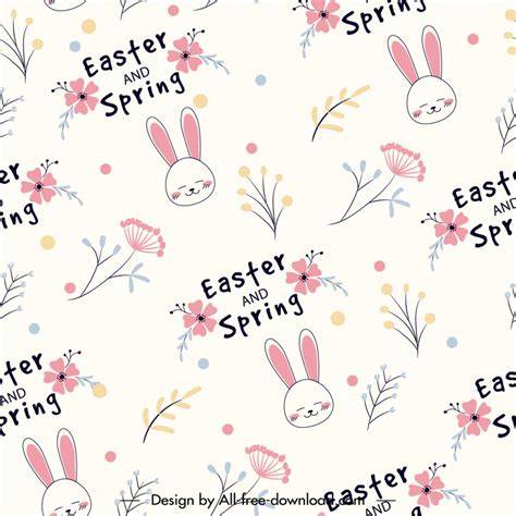 Preppy Easter Background