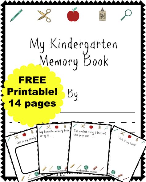 Preschool Memory Book Printable Pages