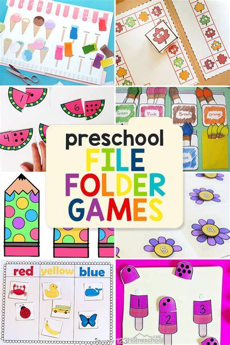 Preschool File Folder Games Printable Free
