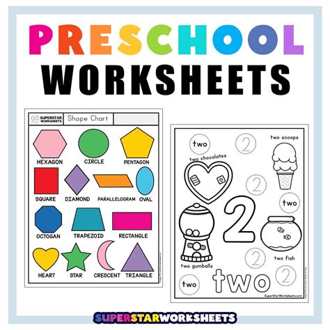 Preschool Learning Worksheets Printable