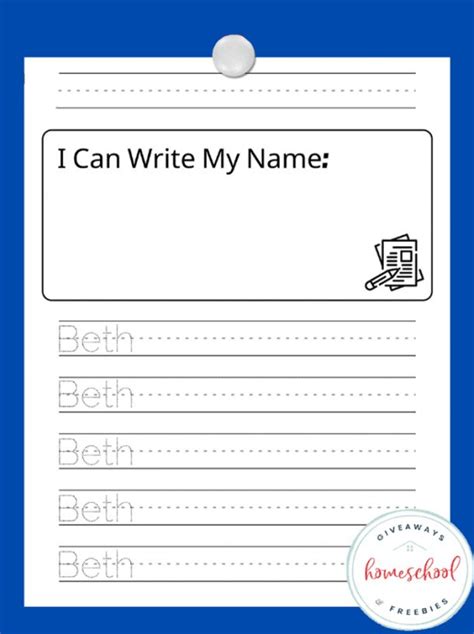 Preschool Name Writing Printables