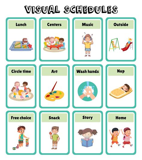 Preschool Picture Schedule Printable