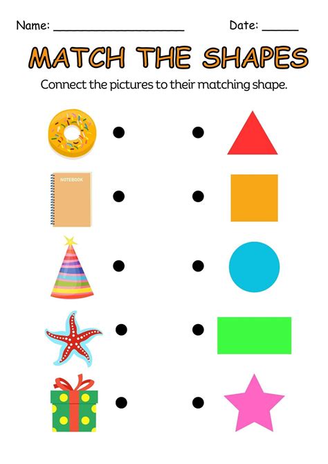 Preschool Worksheet Shapes