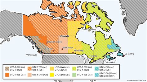 Present Time In Canada Now