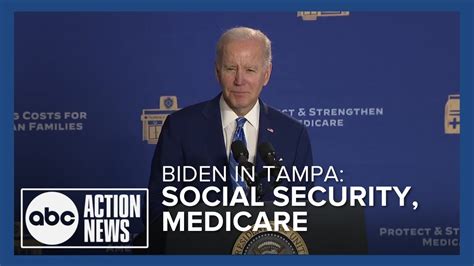President Biden Speaks At University Of Tampa On Social Security