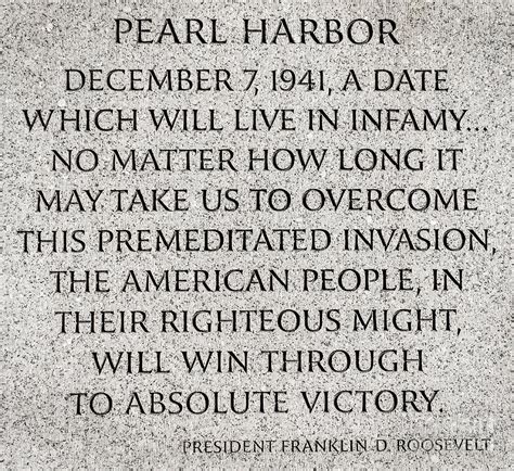 President Roosevelt Speech On Pearl Harbor