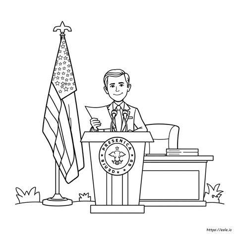 Presidential Coloring Page