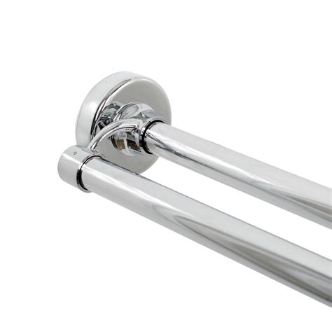 Glacier Bay Rustproof 72 in. Adjustable Permanent Mount Curved Shower Rod in Chrome35603SSHD6