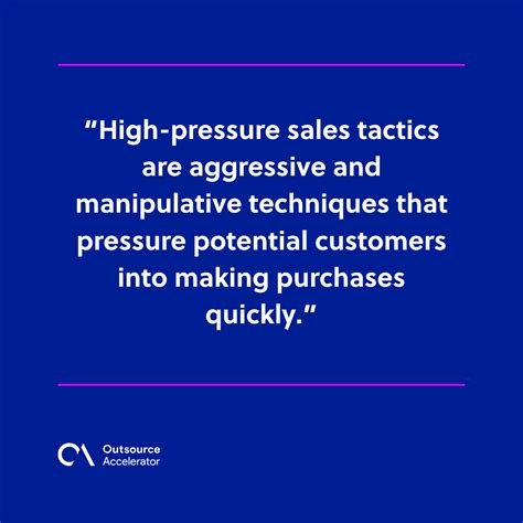 Pressure Sales Tactics