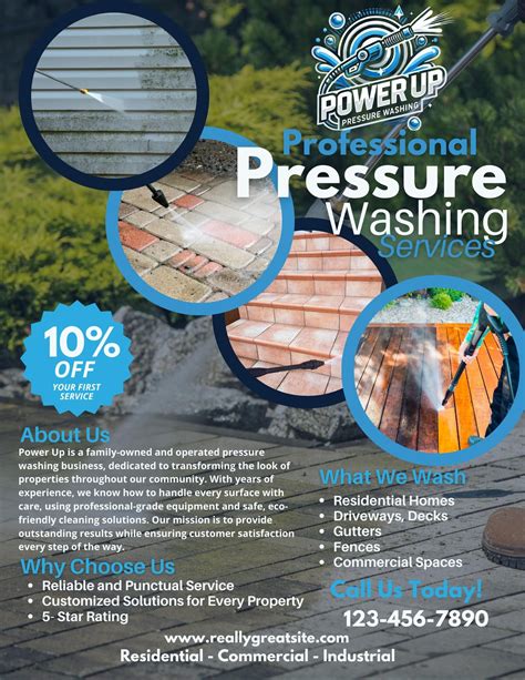 Pressure Washing Advertising Template