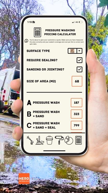 Pressure Washing Calculator