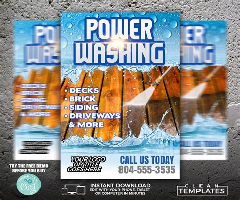 Pressure Washing Flyers Template