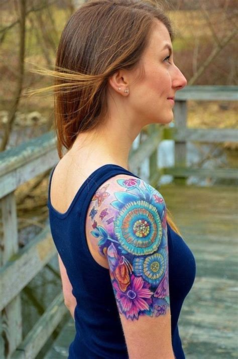 40+ Cool and Pretty Sleeve Tattoo Designs for Women Styletic