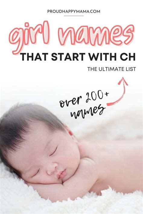 Pretty Girl Names That Start With Ch