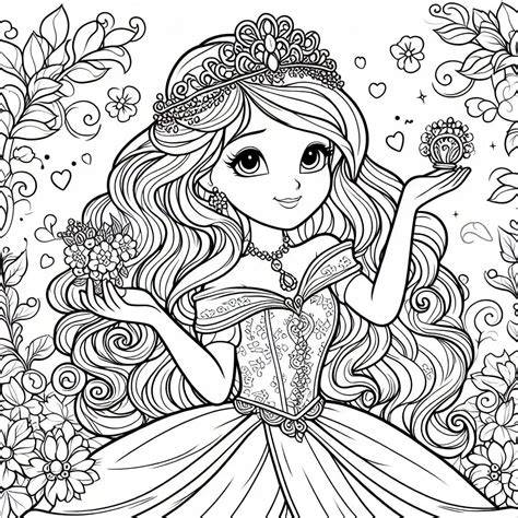 Pretty Princess Coloring Pages