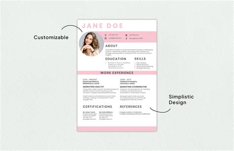 Pretty Resume Templates