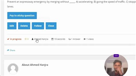 Prevent An Expressway Emergency By Merging Without