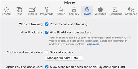 Prevent cross-site tracking