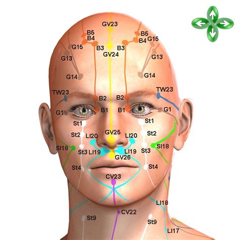 Image illustrating the benefits of Acupressure for the face