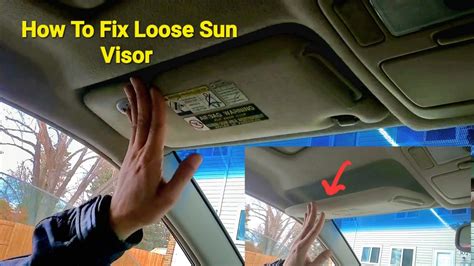 Preventing future sun visor issues