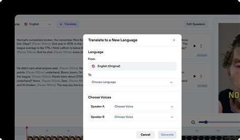 Preview and feature of speech