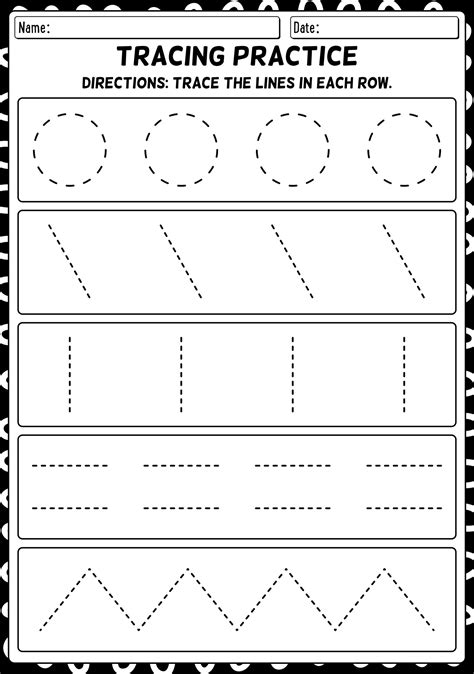 Prewriting Shapes Worksheet