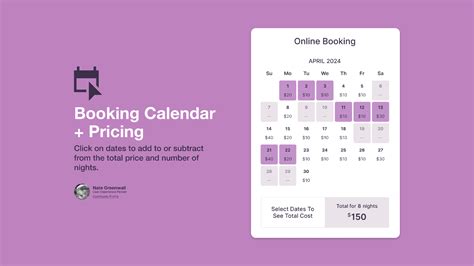 Pricing Booking
