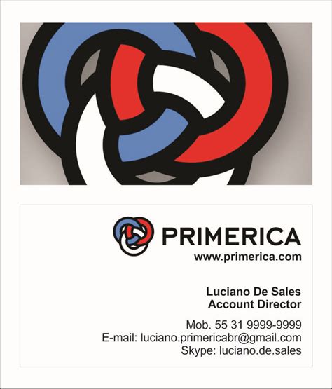 Primerica Business Card Template