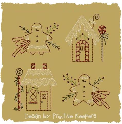 Primitive Machine Embroidery Patterns