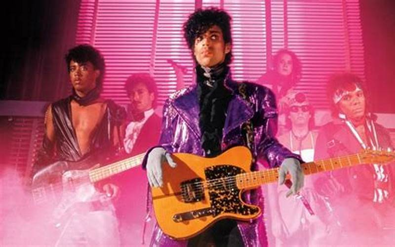 Prince Playing Guitar In Little Red Corvette