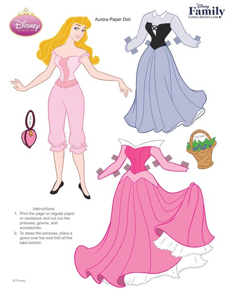 Princess Paper Dolls Printable